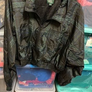Wild Fable Plaid Cropped Windbreaker WMNS LARGE